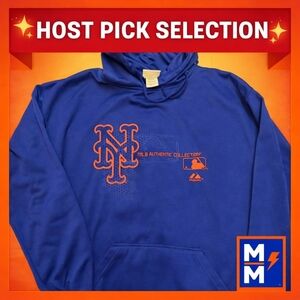 NY Mets Majestic Authentic Collection Hoodie 2XLT MLB NWOT
